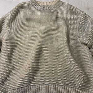 Stella McCartney silver cable knit sweater